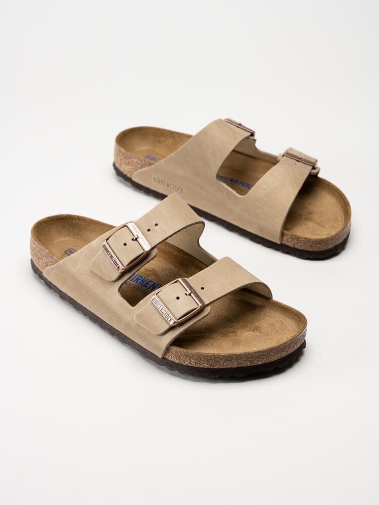 Birkenstock - Arizona Regular - Beige slip in sandaler