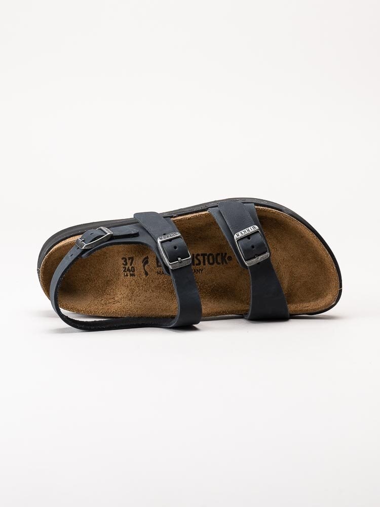 Birkenstock - Sonora CT Narrow - Svarta sportiga sandaler i oljat skinn