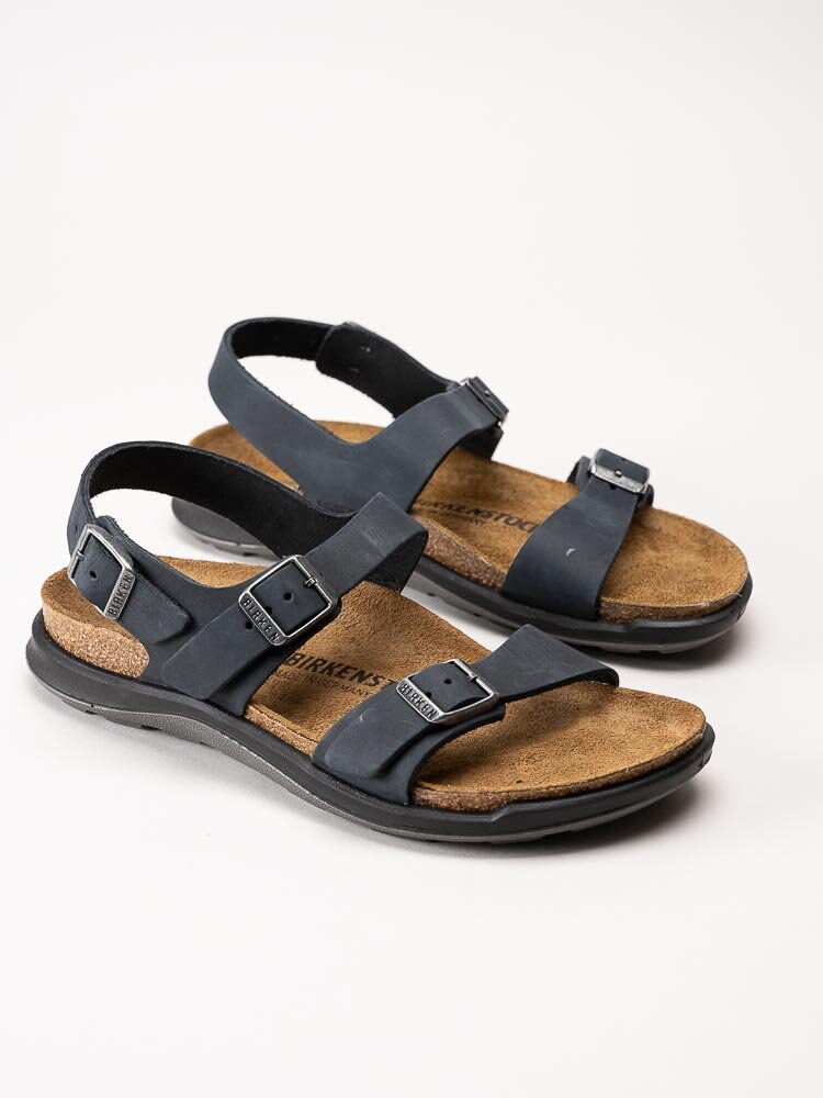 Birkenstock - Sonora CT Narrow - Svarta sportiga sandaler i oljat skinn