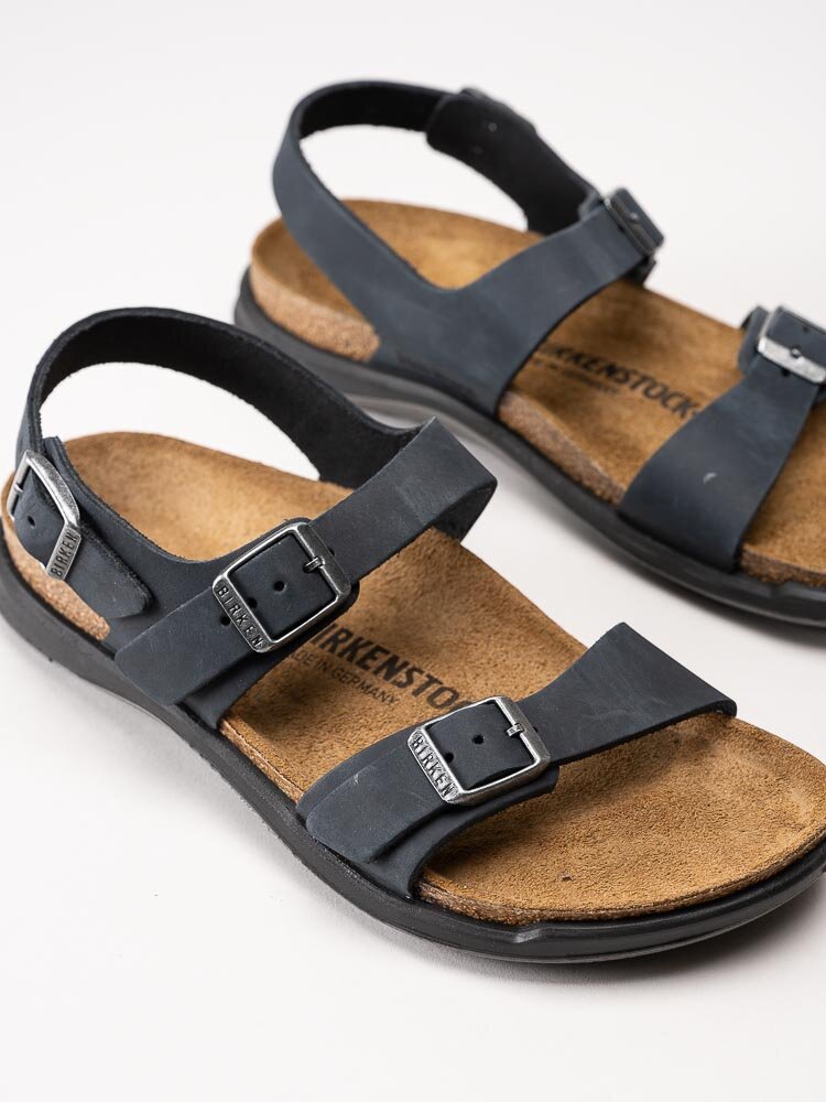 Birkenstock - Sonora CT Narrow - Svarta sportiga sandaler i oljat skinn