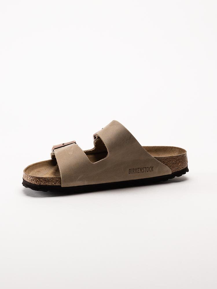 Birkenstock - Arizona Narrow SFB - Bruna slip in sandaler i oljad nubuck