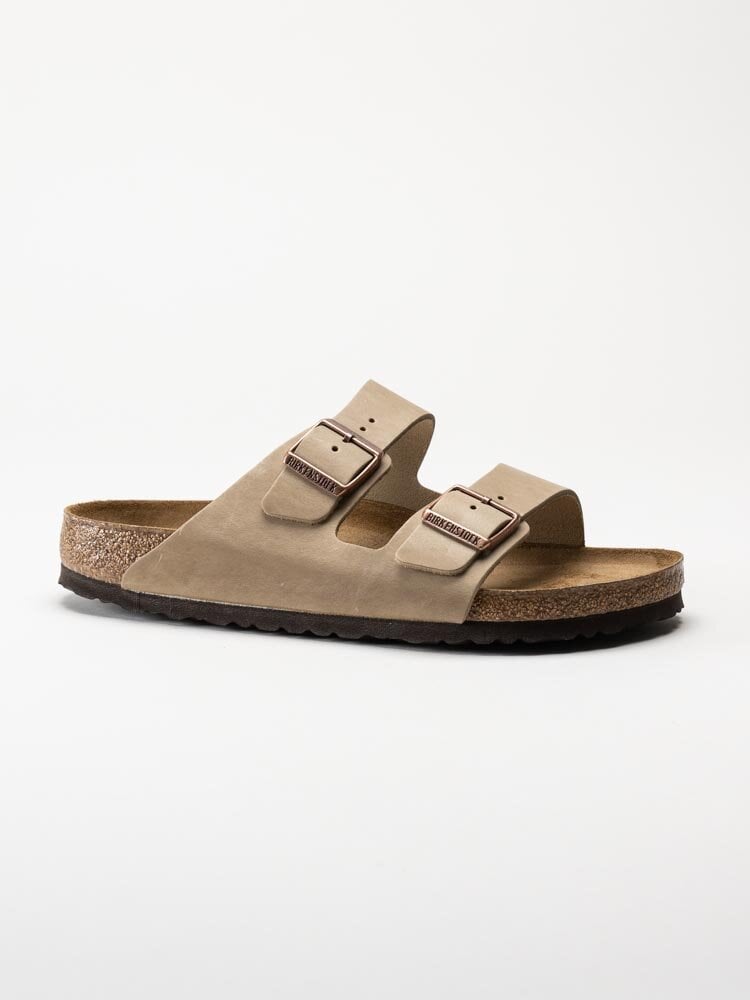 Birkenstock - Arizona Regular SFB - Beige slip in sandaler