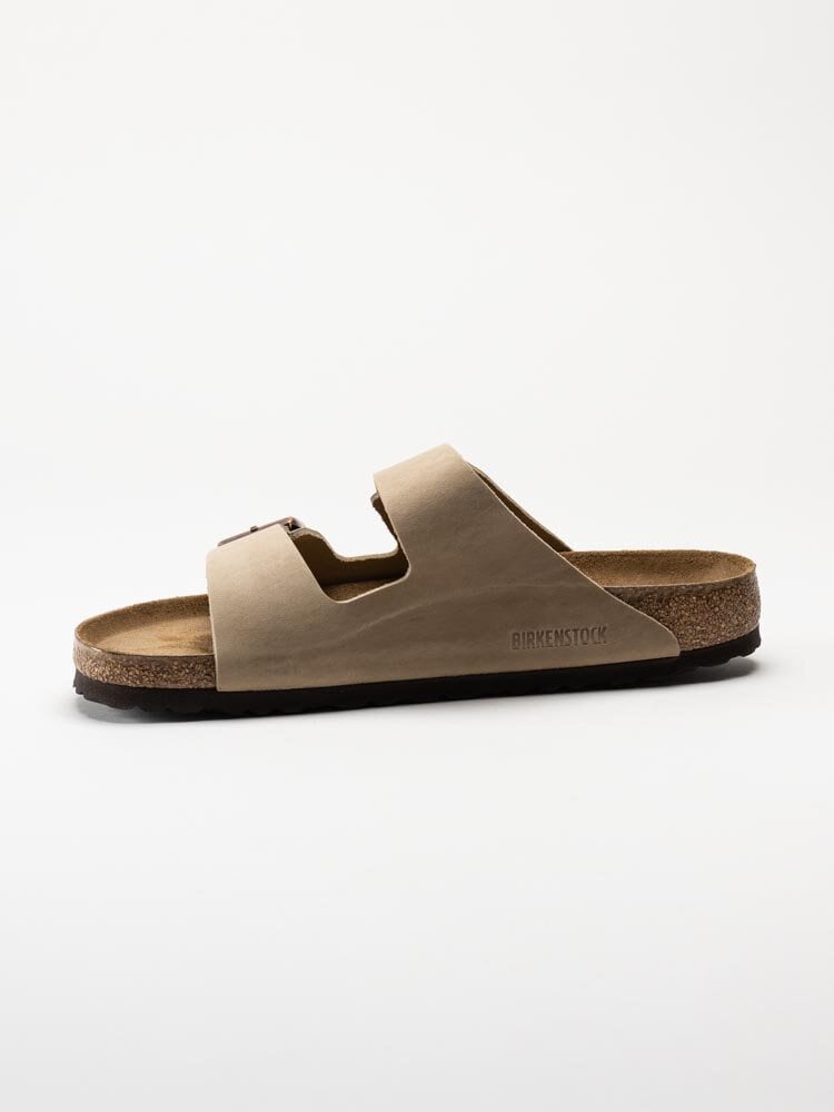 Birkenstock - Arizona Regular SFB - Beige slip in sandaler