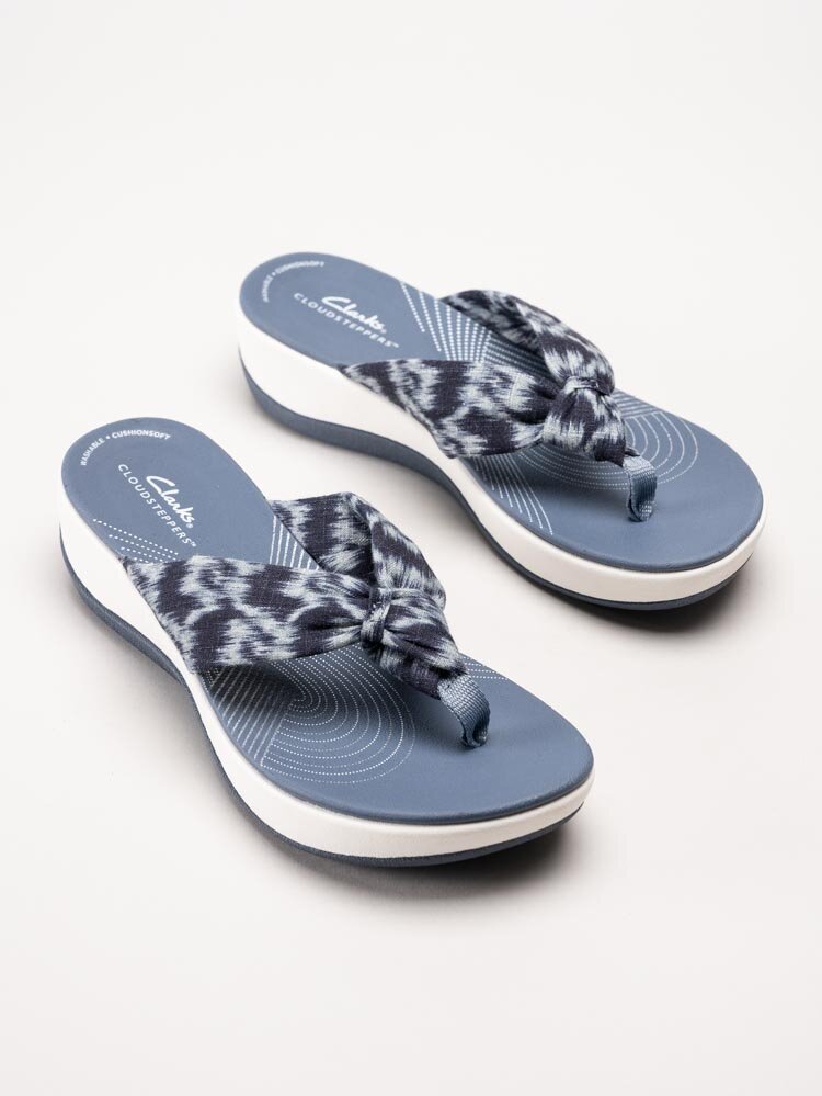 Clarks - Arla Glison 2 - Blå flip flop i textil