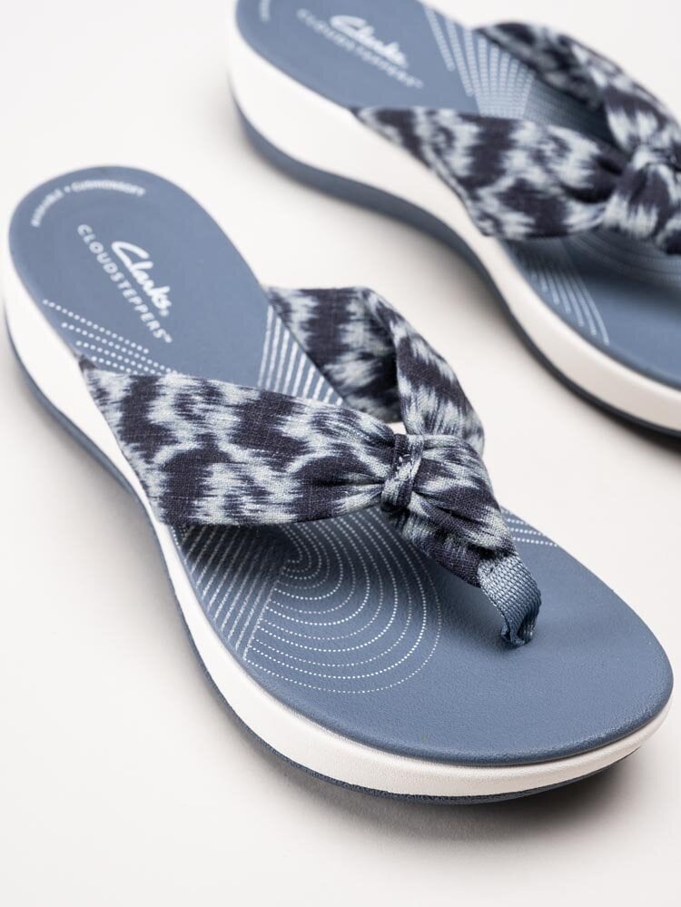 Clarks - Arla Glison 2 - Blå flip flop i textil