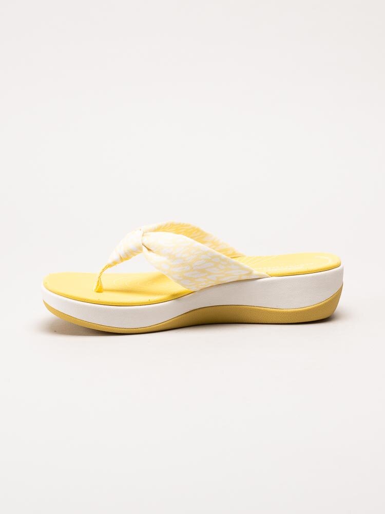 Clarks - Arla Glison 2 - Gula flip flops i textil