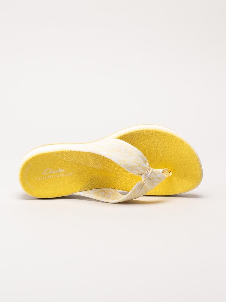 Clarks - Arla Glison 2 - Gula flip flops i textil