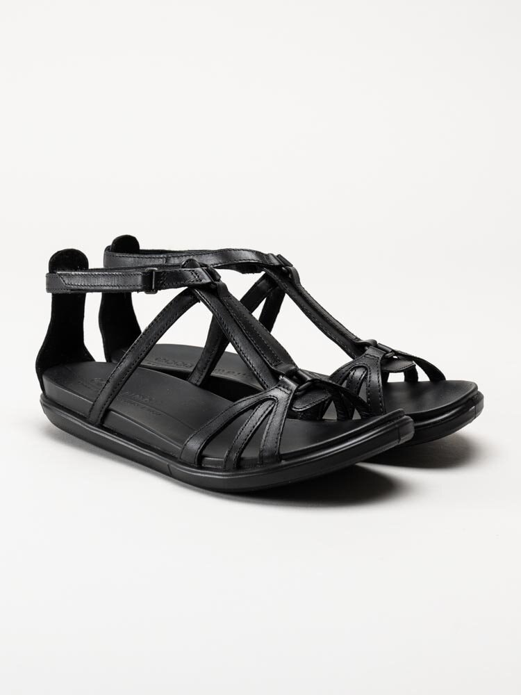 Ecco - Simpil - Svarta sandaler i skinn