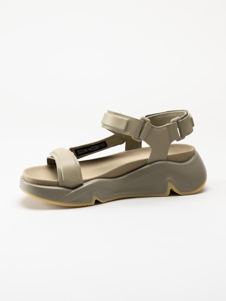 Ecco - Chunky Sandal - Gröna chunky sandaler i skinn