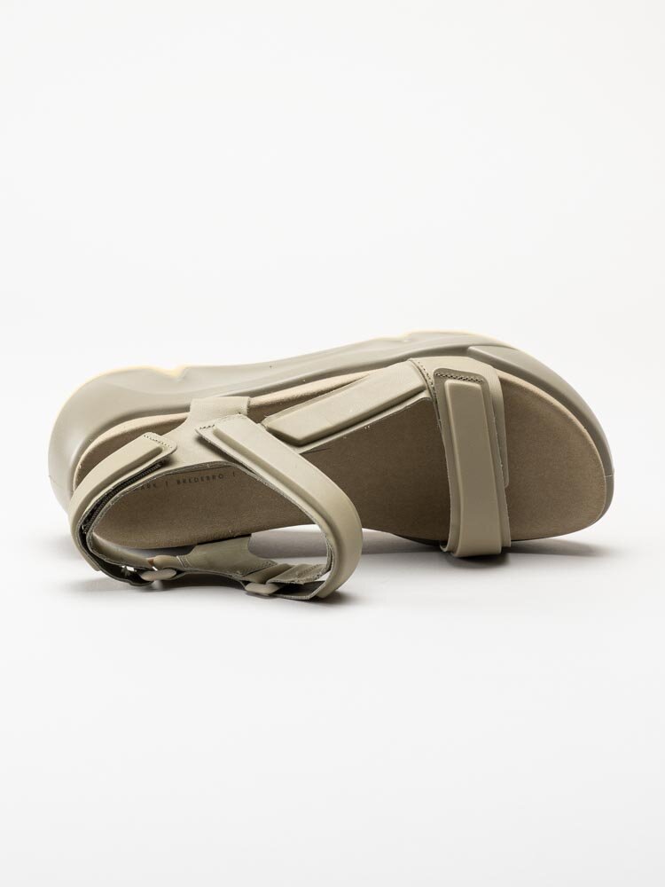 Ecco - Chunky Sandal - Gröna chunky sandaler i skinn