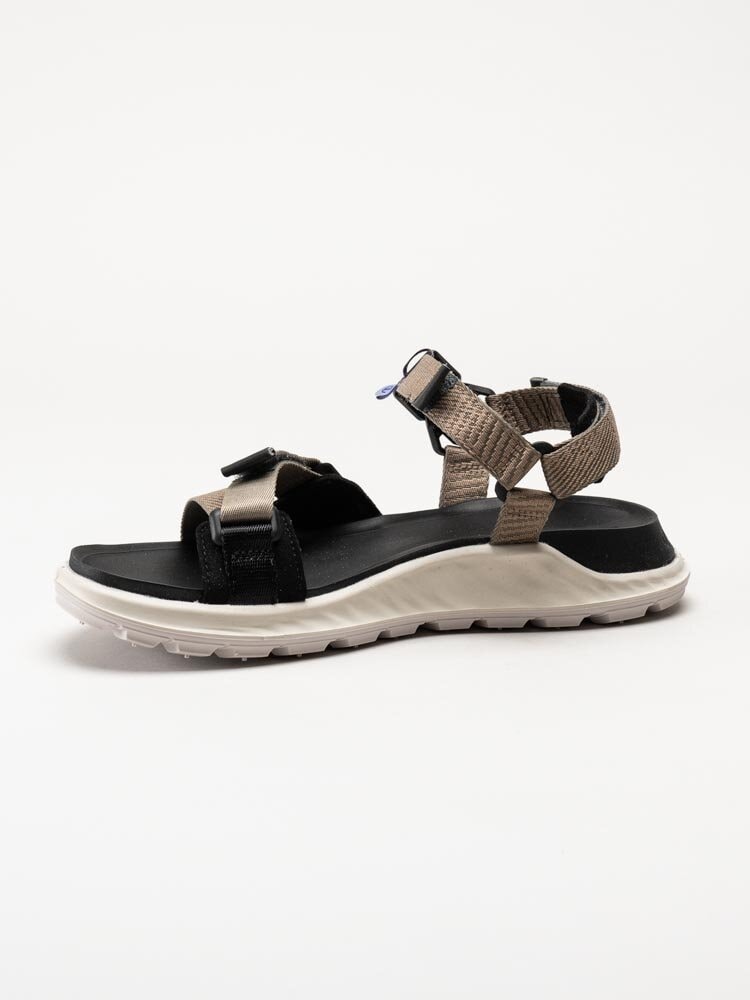 Ecco - Exowrap W - Beige sportiga sandaler i återvunnen textil