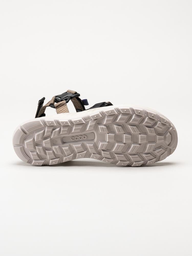 Ecco - Exowrap W - Beige sportiga sandaler i återvunnen textil