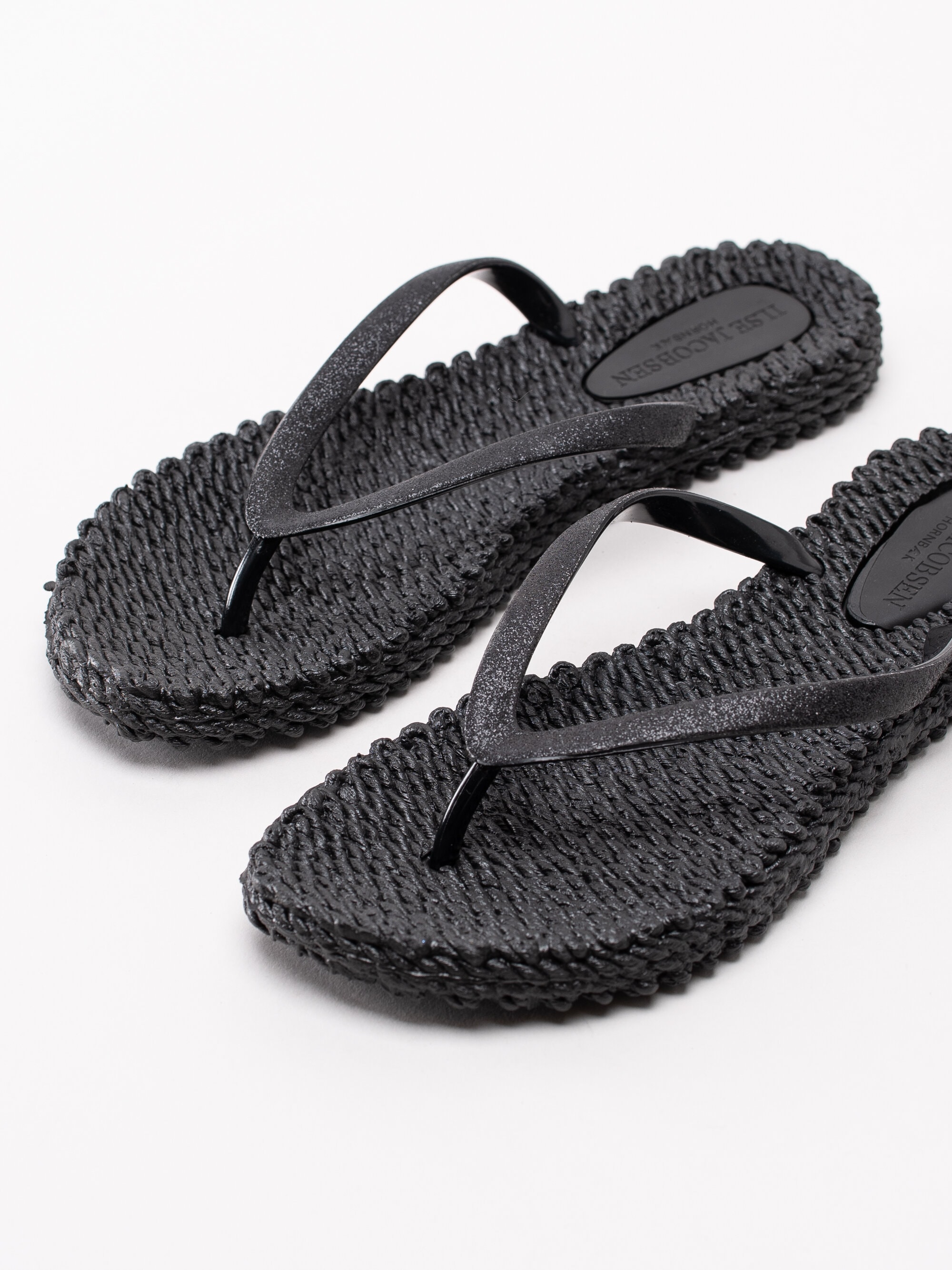 Ilse Jacobsen - Cheerful01 - Svarta flip flop med glitter