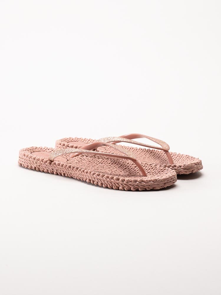 Ilse Jacobsen - Cheerful01 - Rosa flip flop med glitter