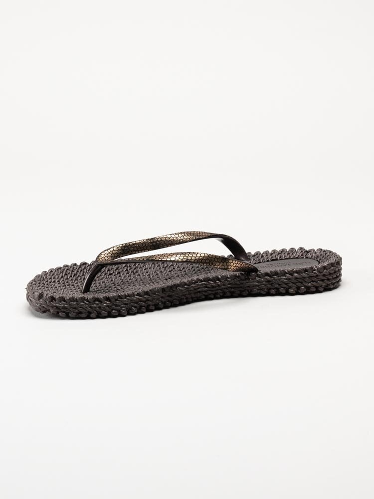 Ilse Jacobsen - Cheerful01M - Bruna flip flop med glitter