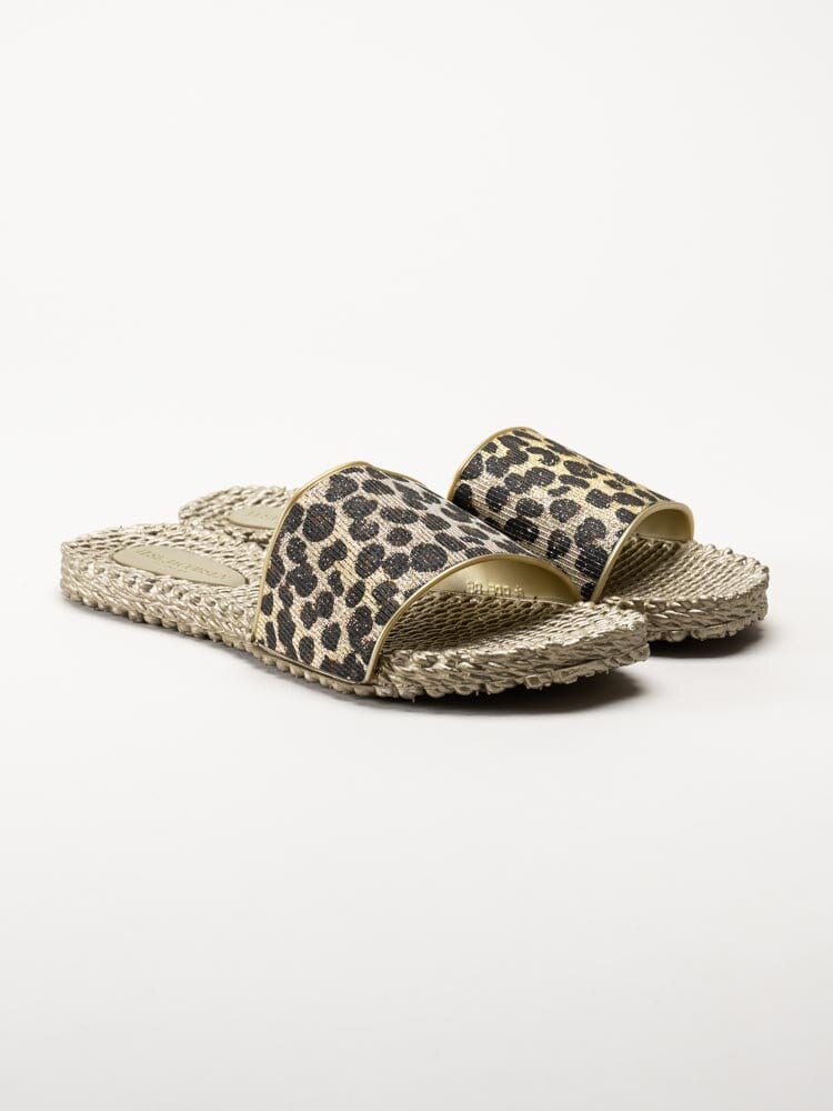 Ilse Jacobsen - Cherio190GL - Leopardmönstrade slip in sandaler