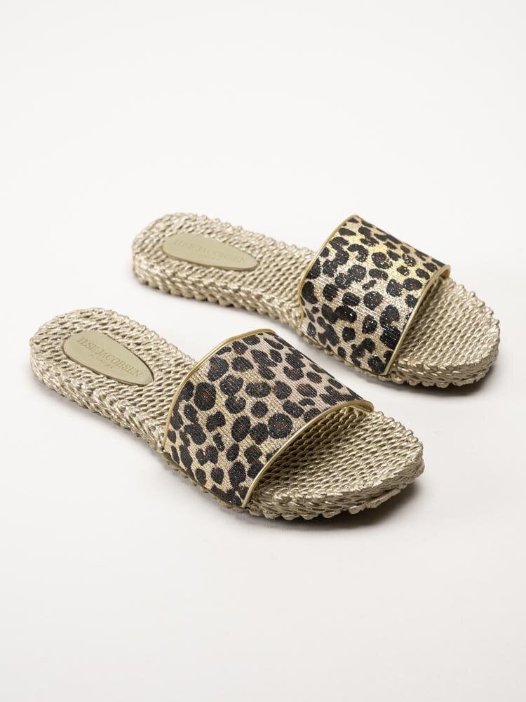 Ilse Jacobsen - Cherio190GL - Leopardmönstrade slip in sandaler