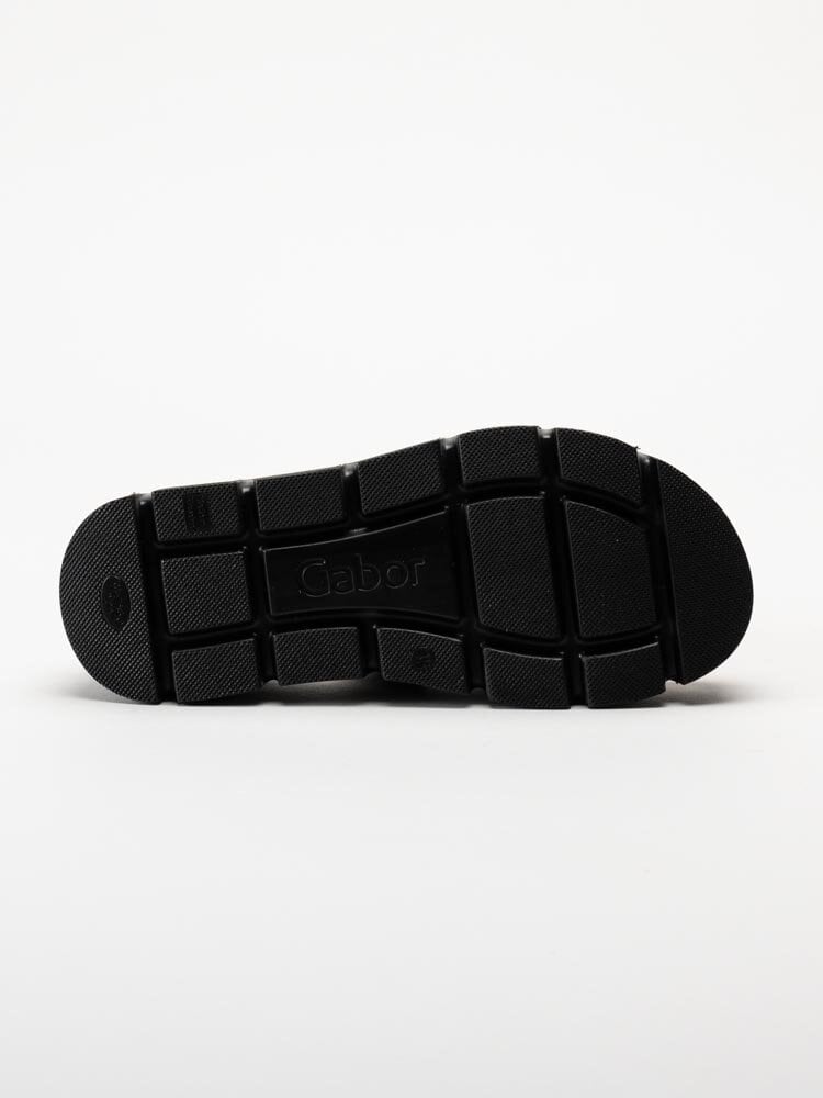 Gabor - Svarta slip in sandaler med platåsula