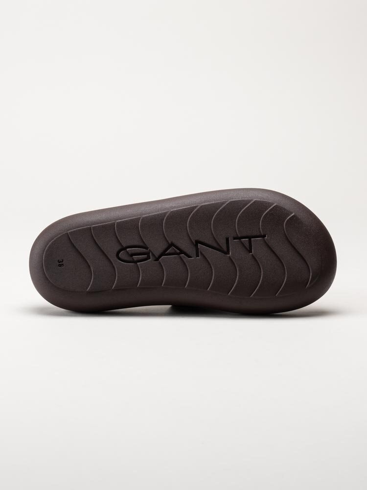 Gant Footwear - Stayla - Mörkbruna slip in sandaler i textil