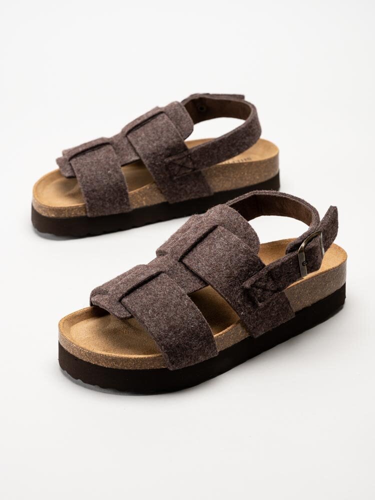 Shepherd - Boden - Bruna sandaler i ull
