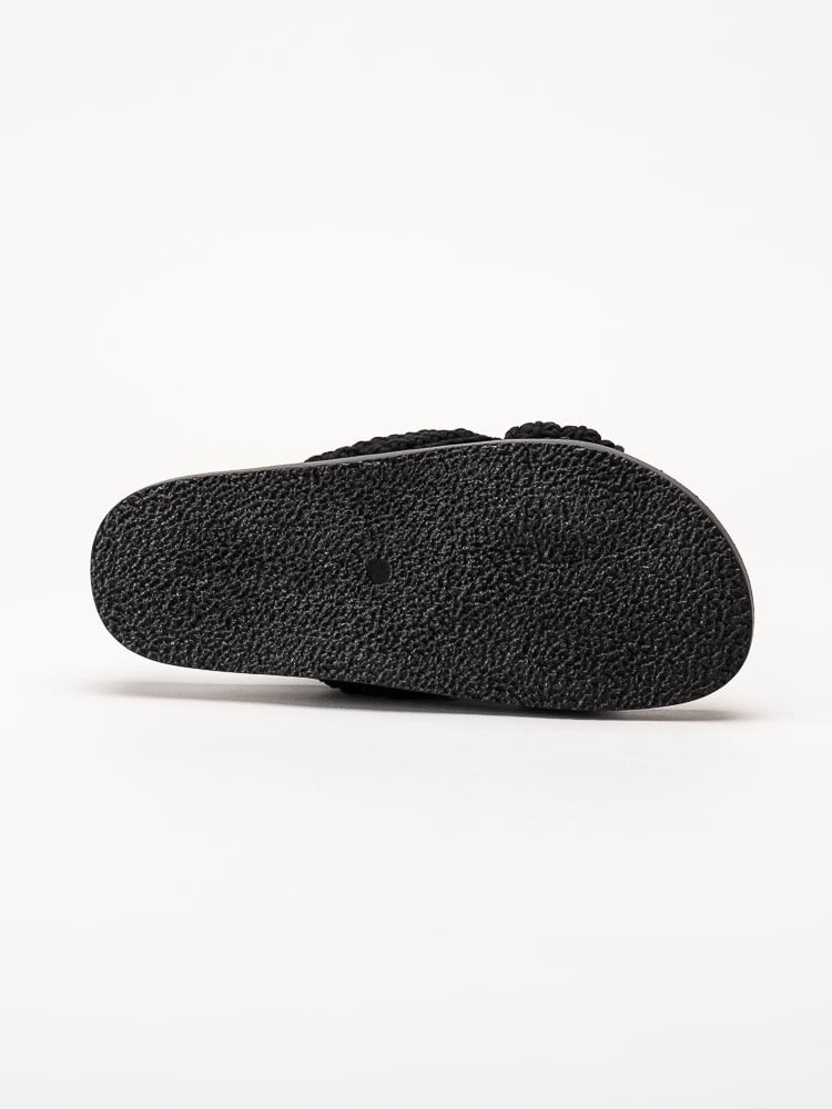 Donna Girl - Svarta sandaler med korslagda remmar