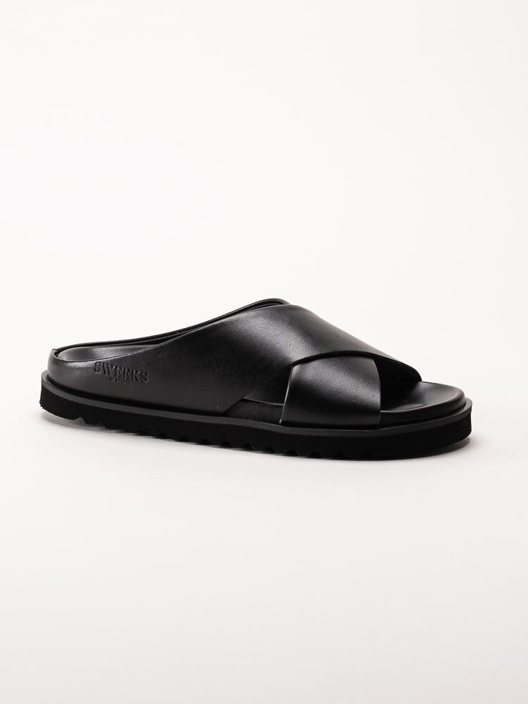 Sweeks - Aina - Svarta slip in sandaler i skinn