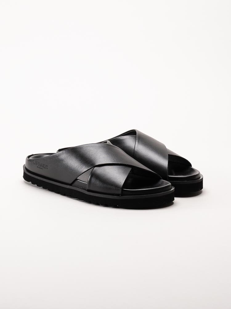 Sweeks - Aina - Svarta slip in sandaler i skinn