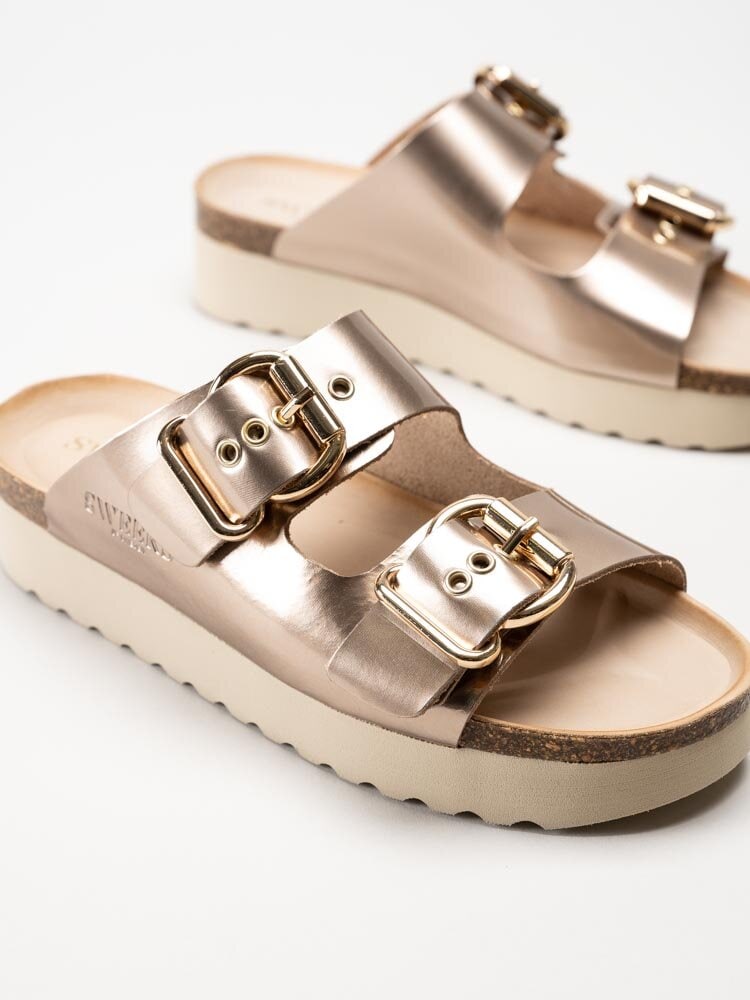 Sweeks - Greta - Guldmetallic slip in sandaler