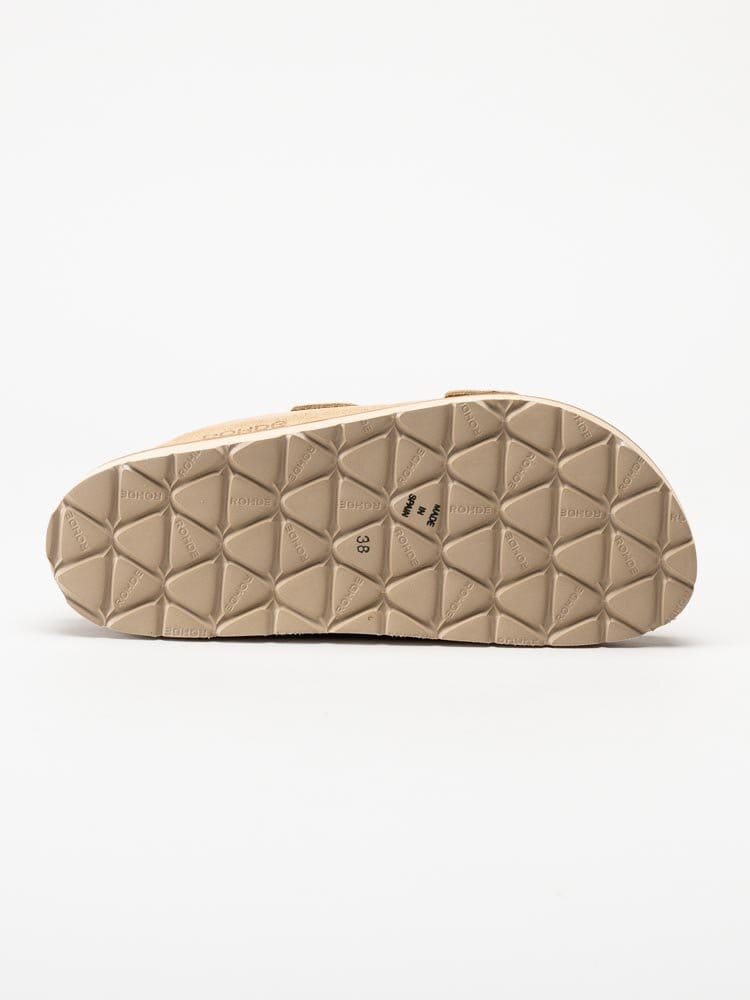 Rohde - Messina - Beige slip in sandaler i mocka