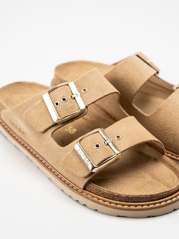 Rohde - Messina - Beige slip in sandaler i mocka