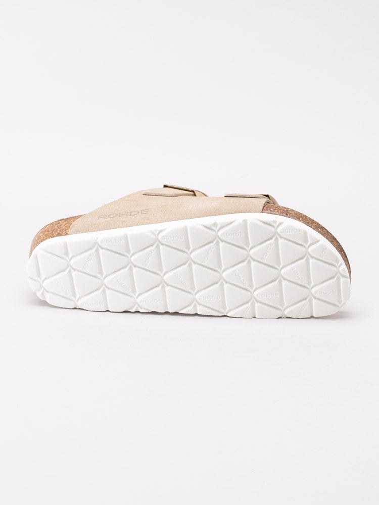 Rohde - Alba - Beige slip in sandaler i mocka