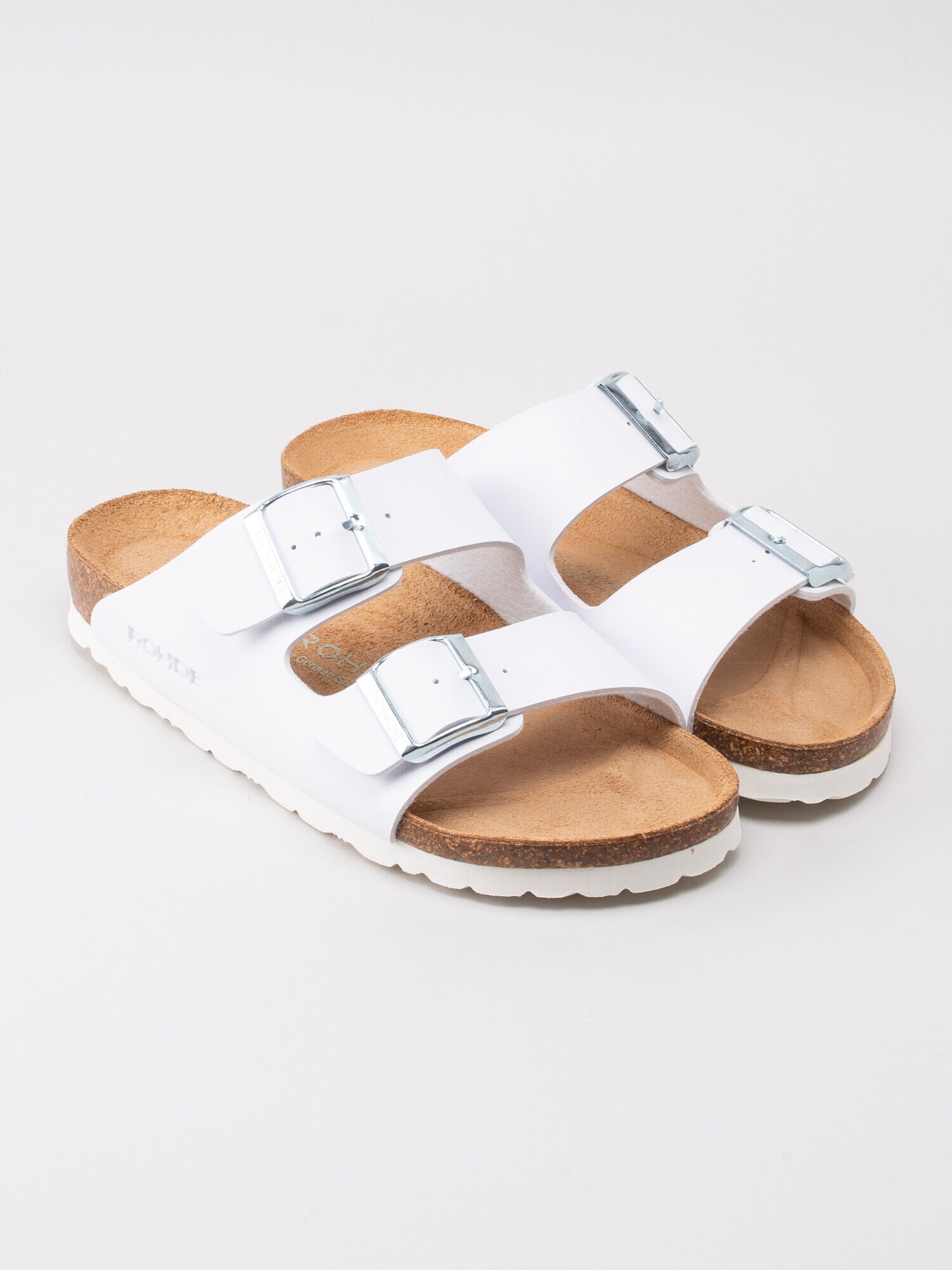 Rohde - Alba - Vita klassiska slip in sandaler