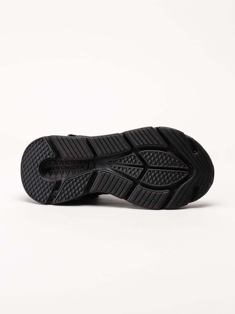 Skechers - Max Cushioning Lured - Svarta remsandaler i textil