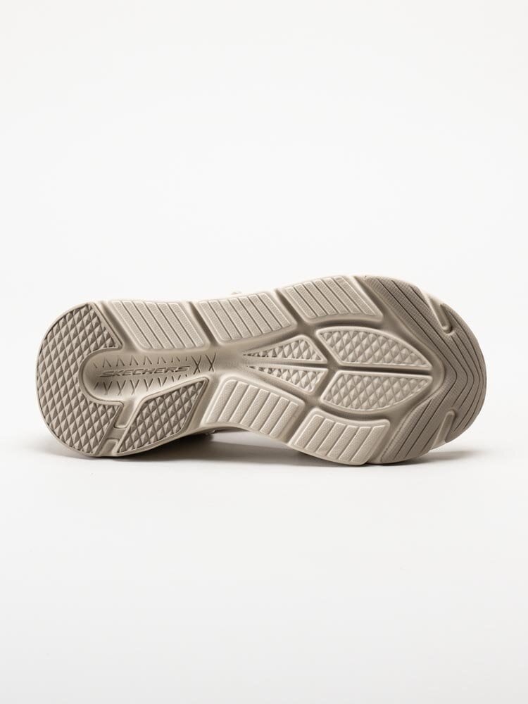 Skechers - Max Cushioning Lured - Beige remsandaler i textil