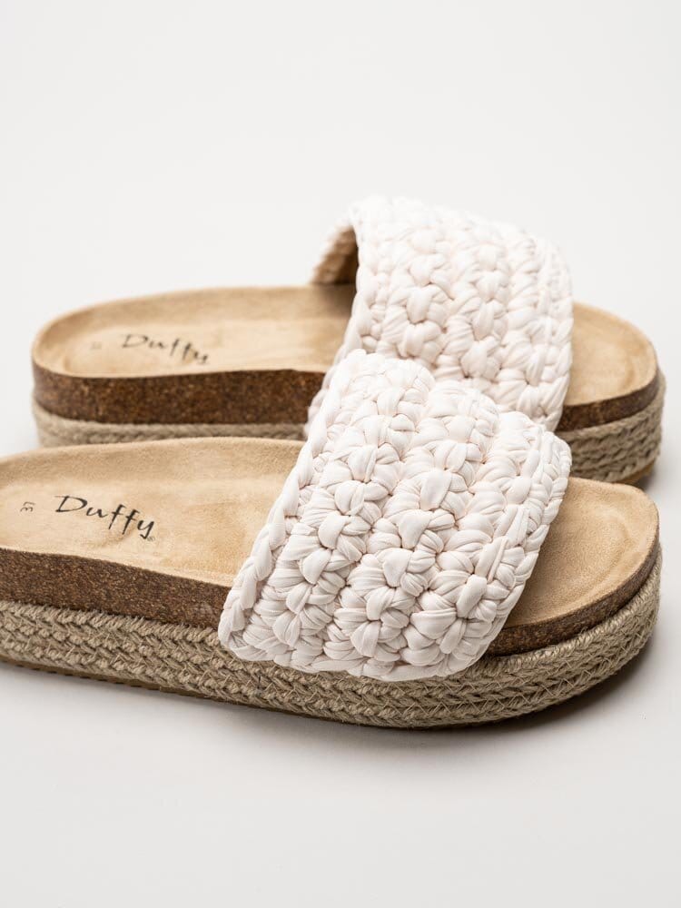 Duffy - Off white slip in sandaler