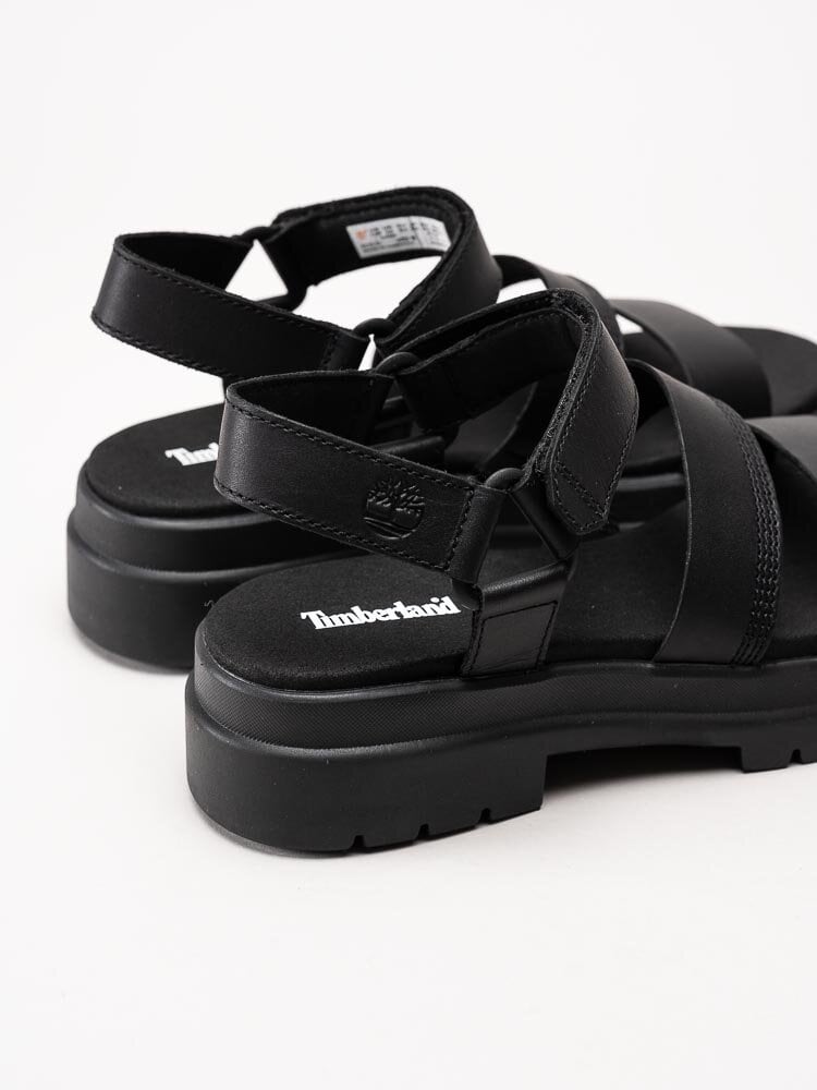 Timberland - London Vibe - Svarta sandaler i skinn