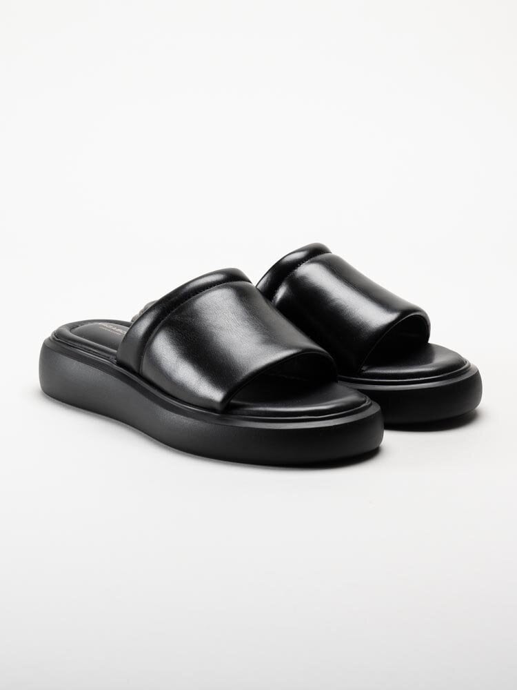 Vagabond - Blenda - Svarta slip-in sandaler i skinn