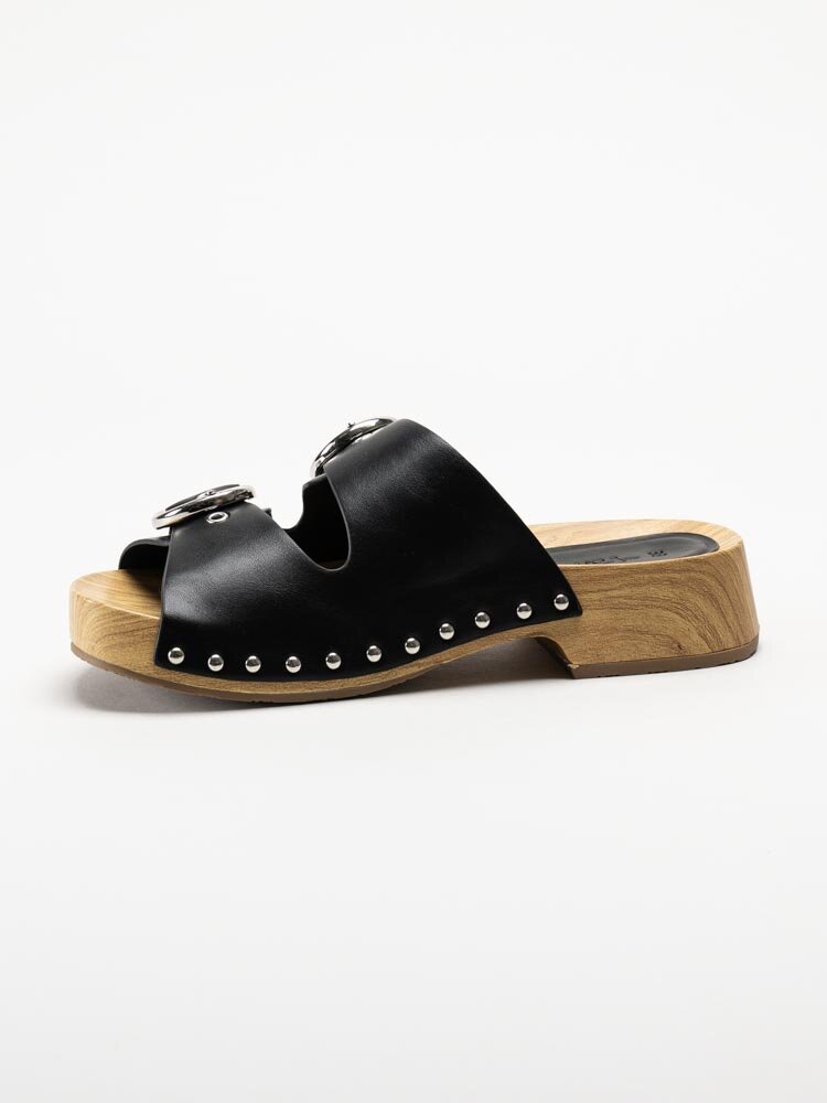 Tamaris - Svarta slipp in Clogs i syntet