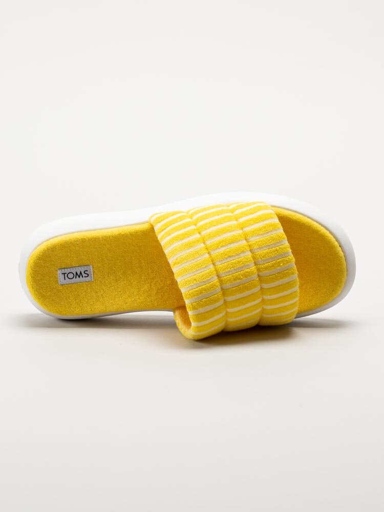 Toms - Alpargata Mallow Slide - Gula slip in tofflor i frottétyg