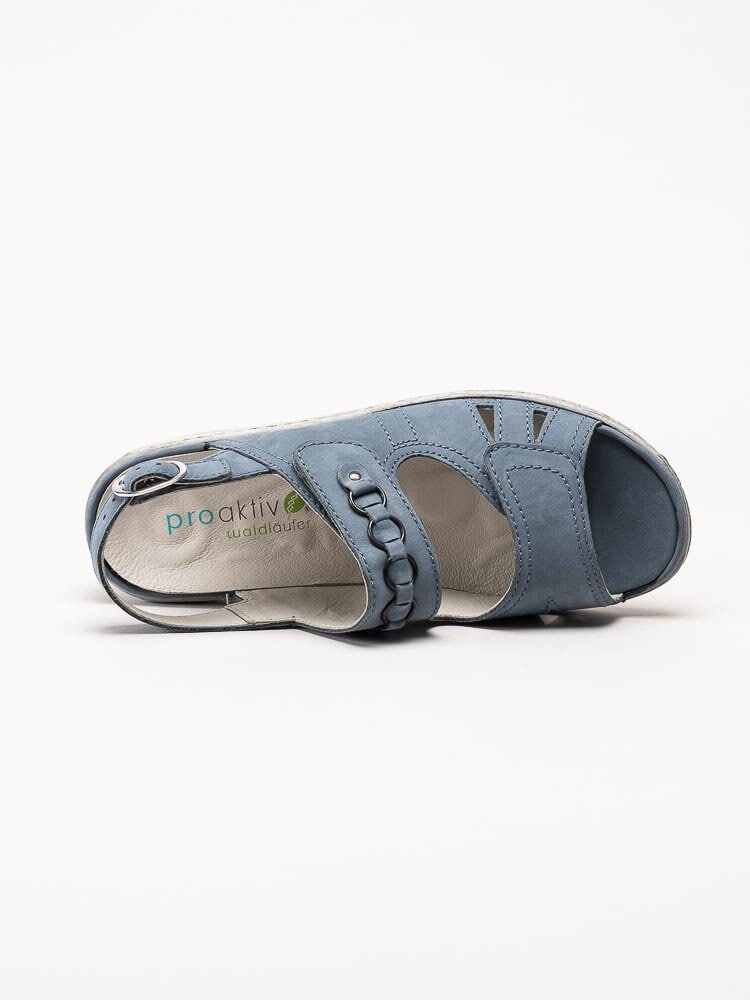 Waldläufer - Garda - Blå sandaler i nubuck