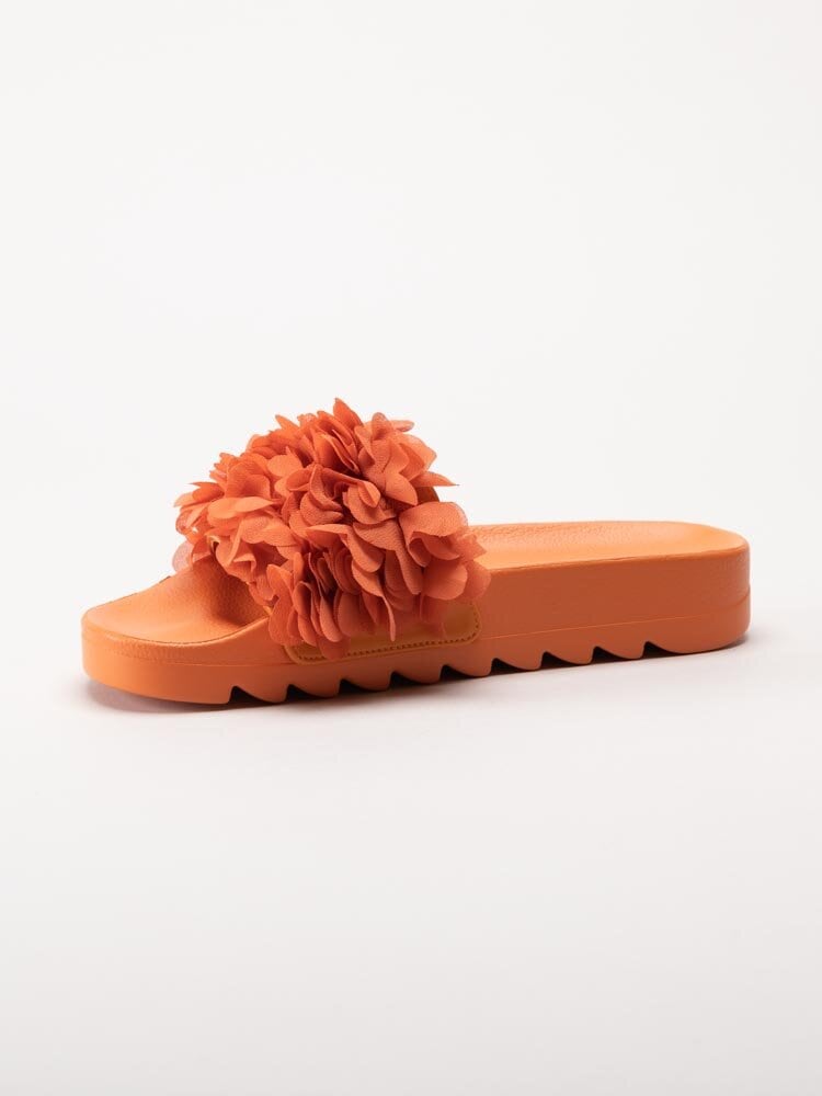 Colors of California - Orange slip in sandaler med blommotiv