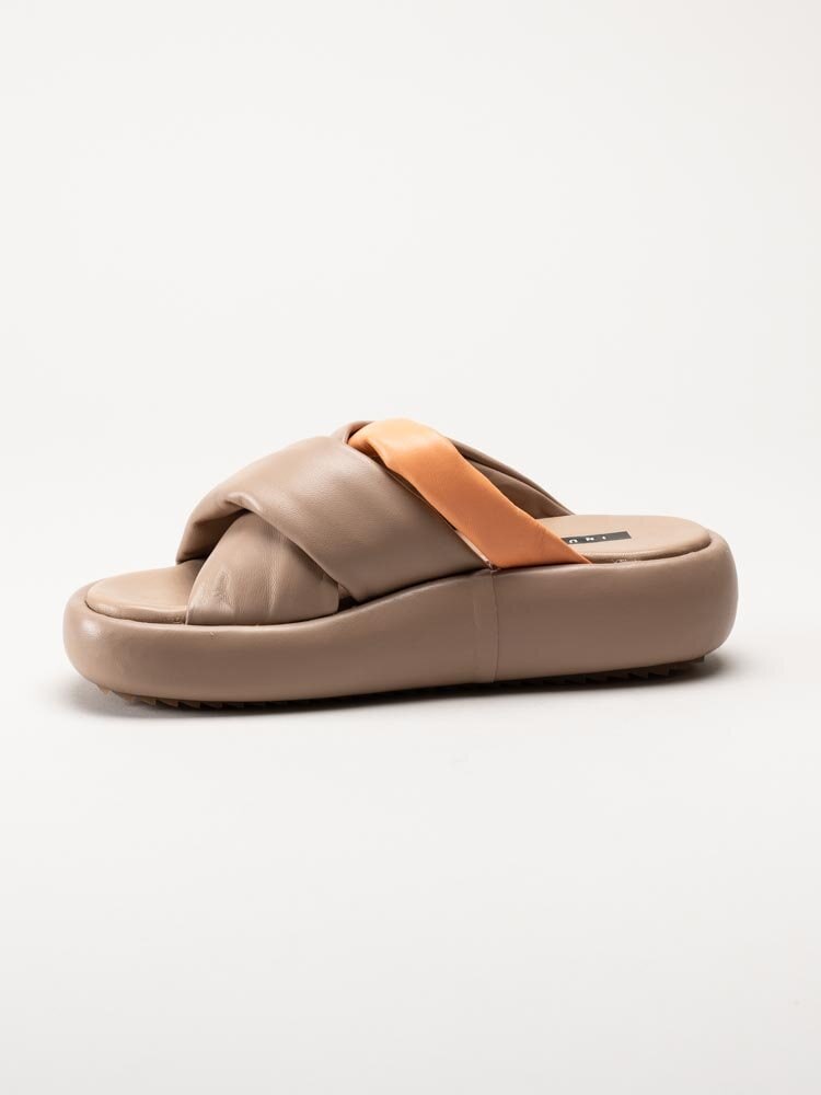 Inuikii - Bubble Strap - Beige slip in sandaler