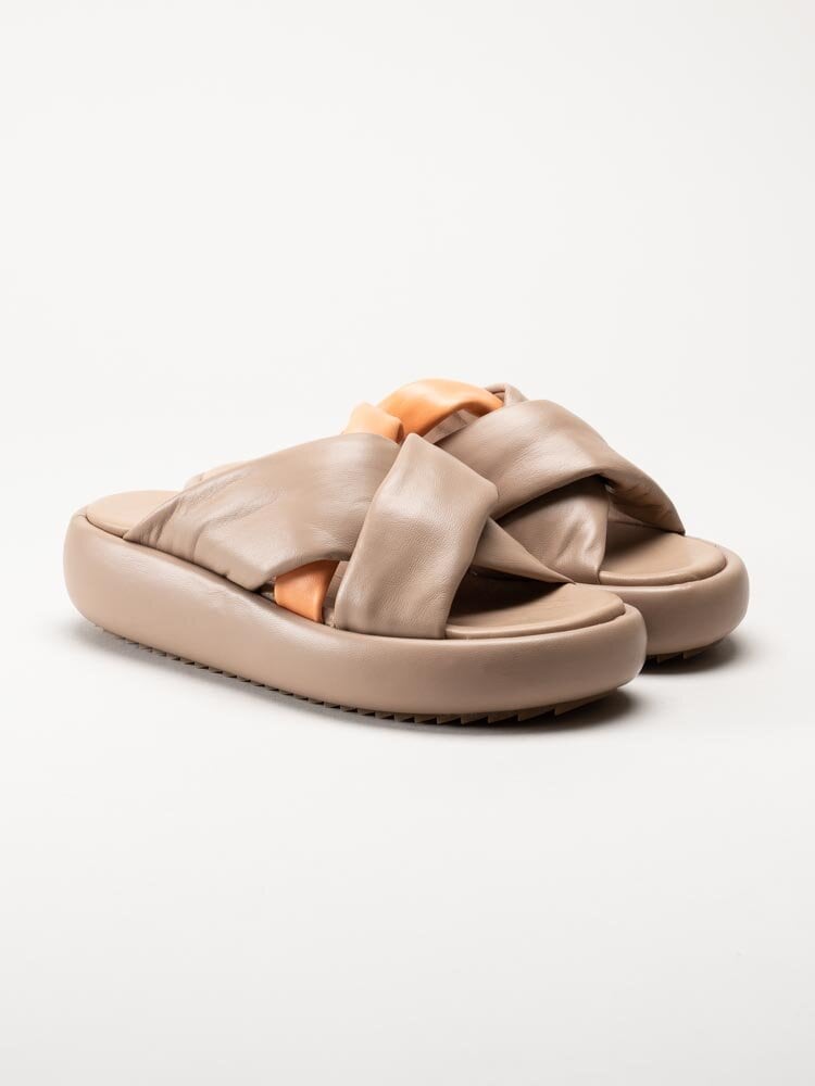 Inuikii - Bubble Strap - Beige slip in sandaler