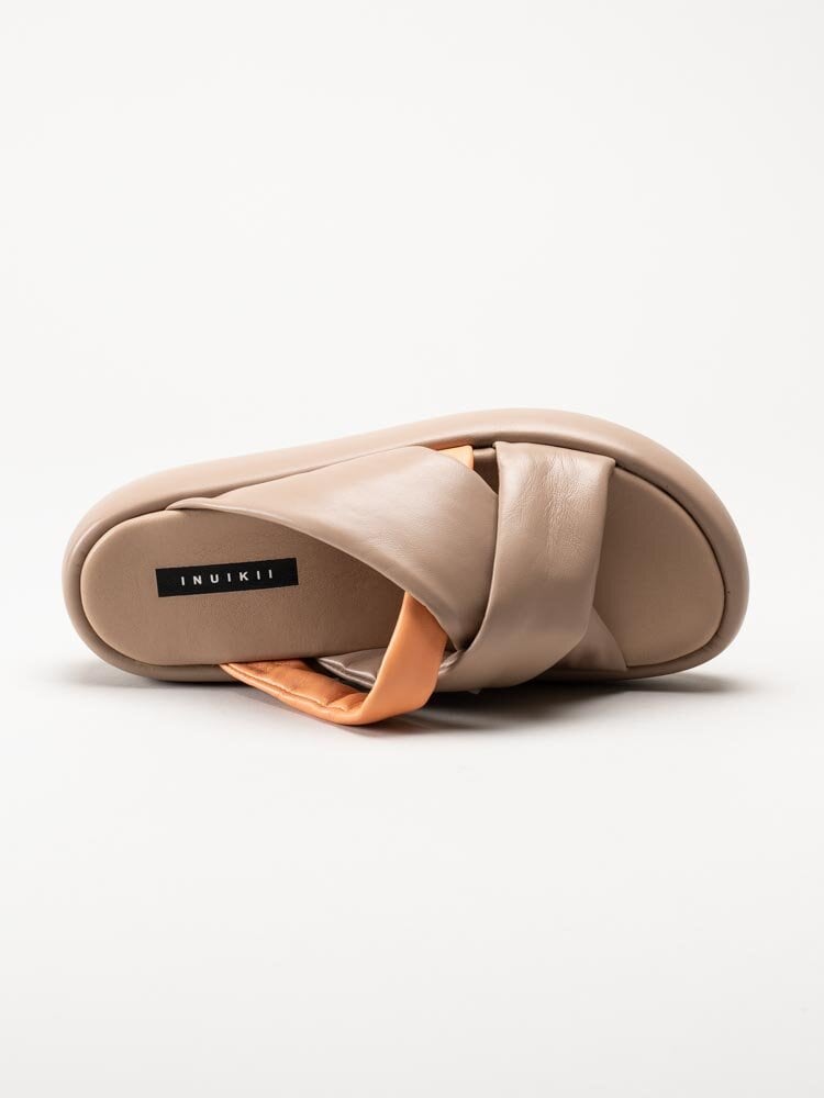 Inuikii - Bubble Strap - Beige slip in sandaler