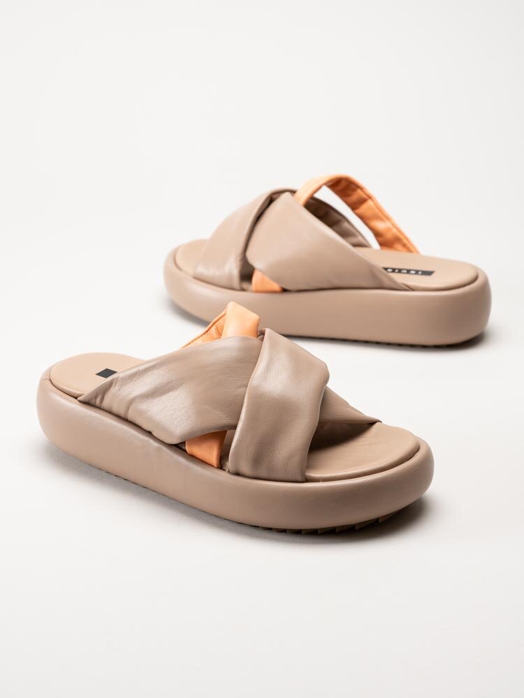 Inuikii - Bubble Strap - Beige slip in sandaler