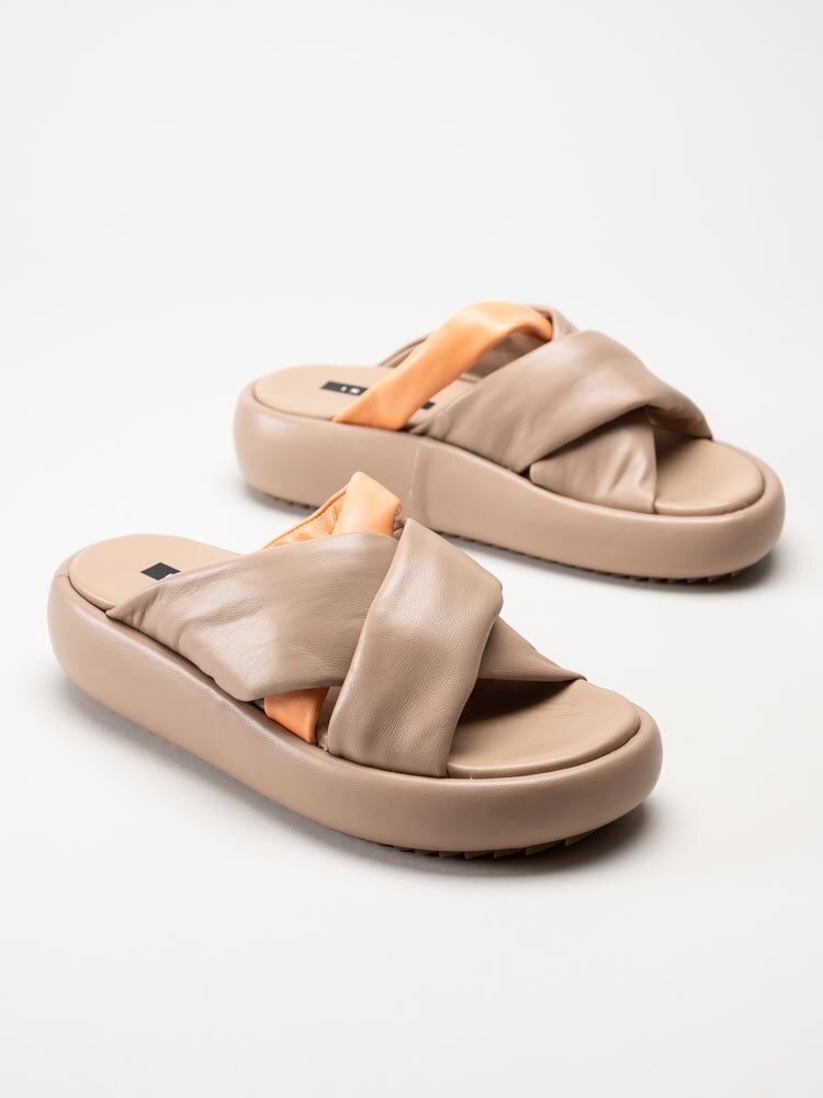 Inuikii - Bubble Strap - Beige slip in sandaler