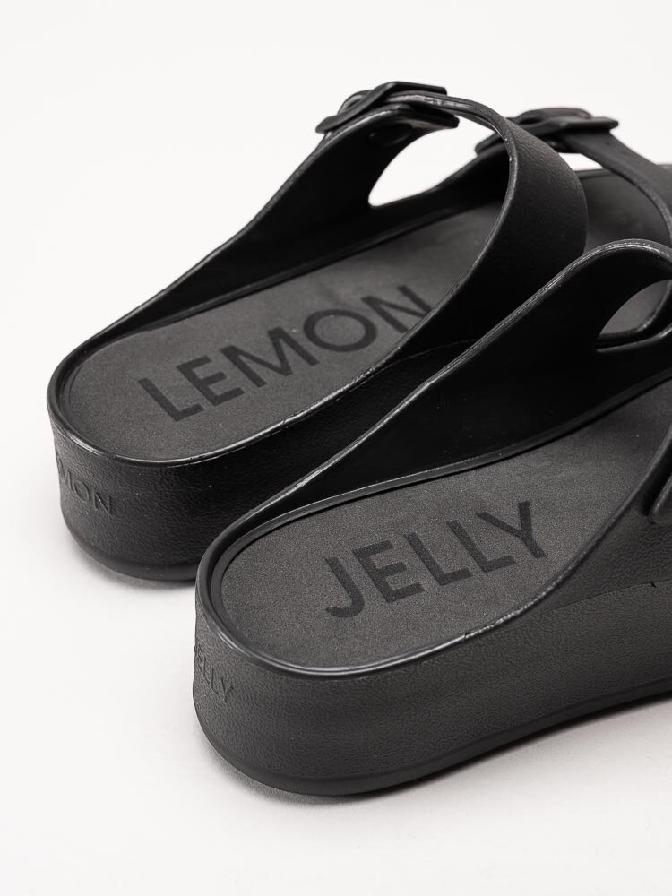 Lemon Jelly - Fénix 01 - Svarta slip in sandaler med platå