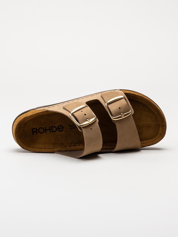 Rohde - Rodigo-D - Beige klassiska sandaler i nubuck
