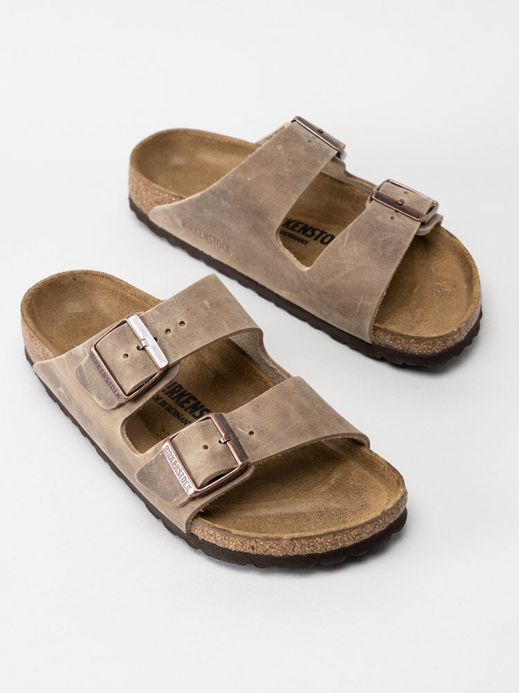 Birkenstock - Arizona Narrow - Ljusbruna slip in sandaler