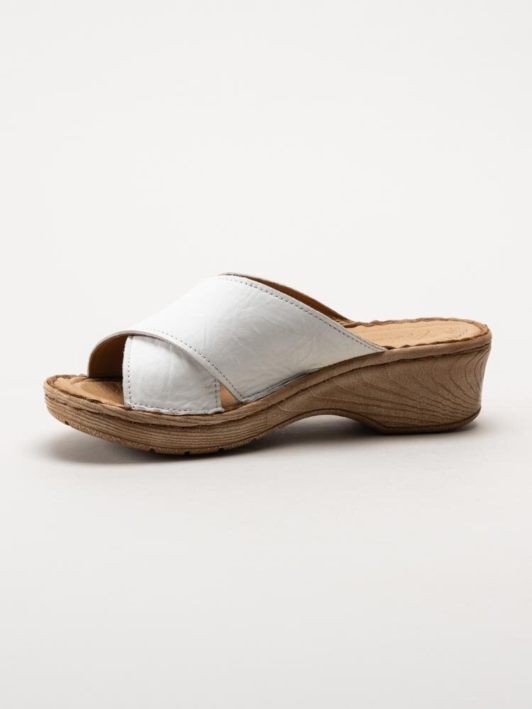 Andrea Conti - Vita sandaletter i skinn